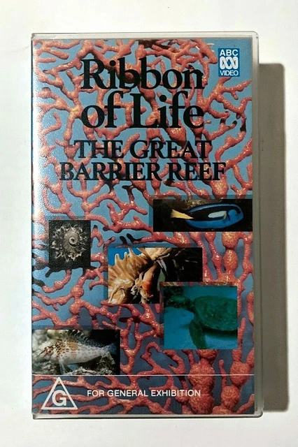 Vhs Ribbon RIBBON OF LIFE: The Great Barrier Reef - 1991 ABC Natural History Doco ...
