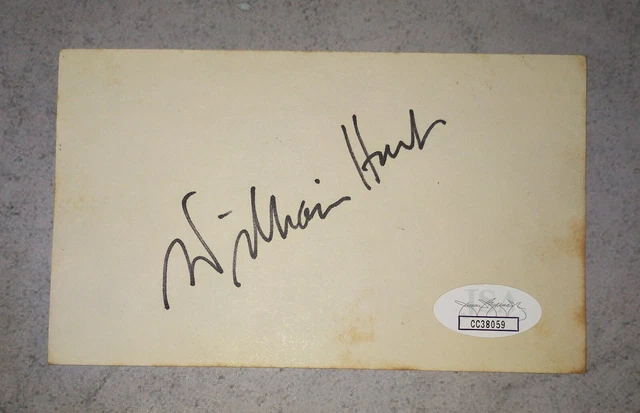 William Hurt Hand Signed Autograph Card JSA COA