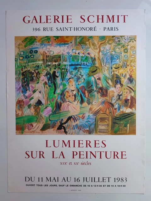 Vintage 1977 Dufy “Portraits d’Héléna Rubinstein” French Museum Exhibition Poster Vintage 1977 Dufy “Portraits d’Héléna Rubinstein” French Museum Exhibition Poster
