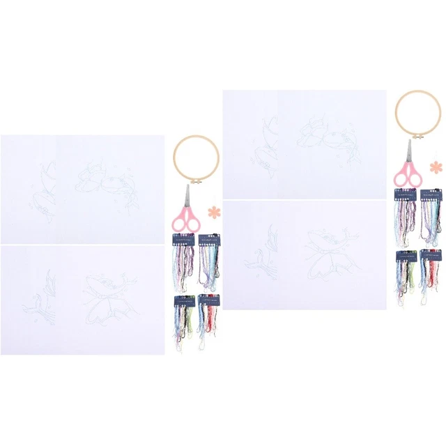 Set 2 set starter stick set ricamo ricamo filato da ricamo professionale ricamo