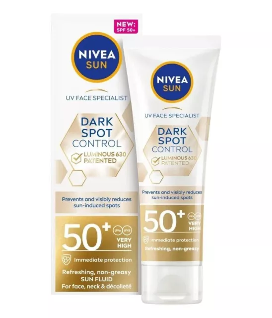 Fluido patentado Nivea Sun Dark Spot Control 630 FPS 50+ 40 ml (2514)