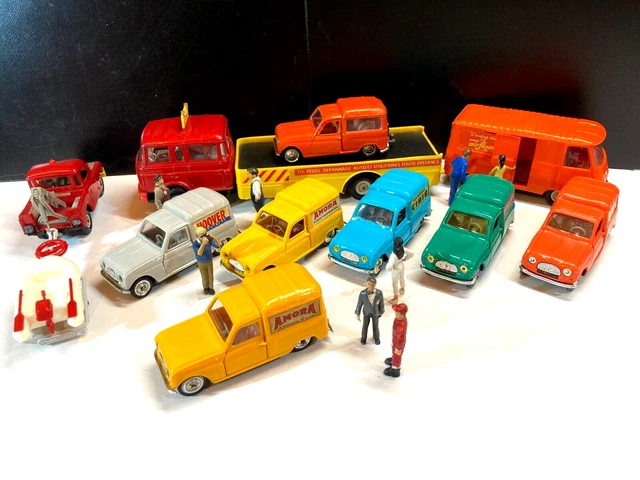 Mallette Publicitaire Norev Vintage – 12 Voitures Miniatures Citroën, Renault, état Neuf