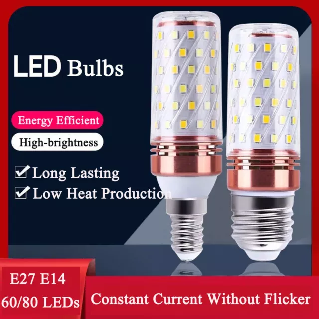 E27 E14 60/80 LEDs Corn Light Bulbs Save Energy High-brightness Bulb Lamp Home