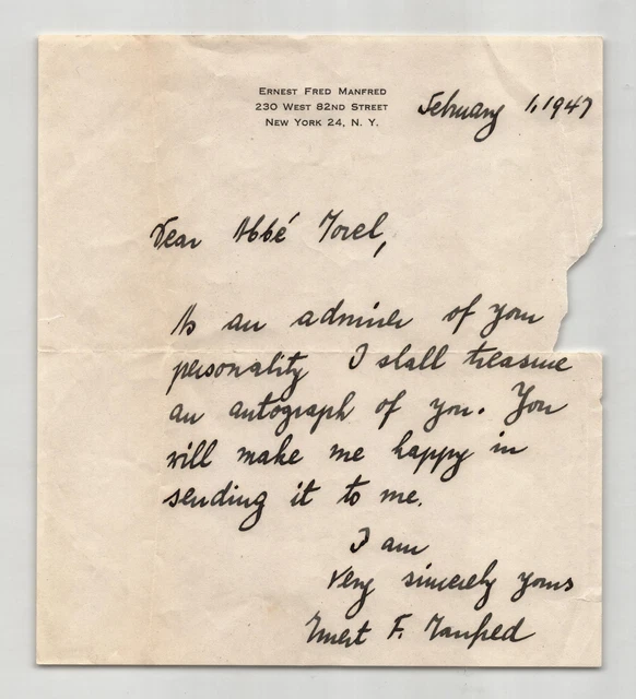 lettre autographe signée au secrétaire de la Nouvelle Revue Claudius