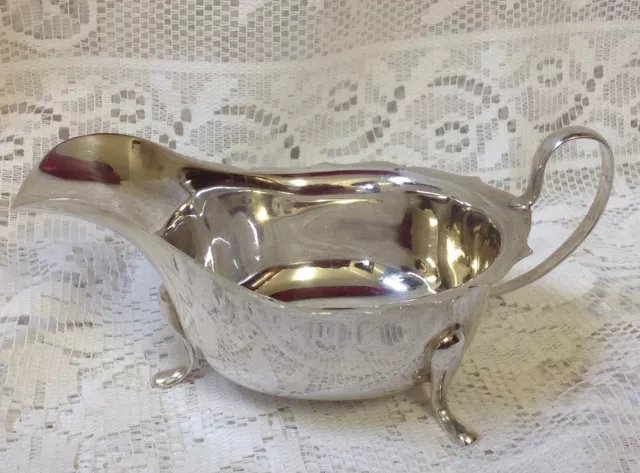 1934 Emile Viner Solid Sheffield Silver Sauce Boat, Jug. 109.3g