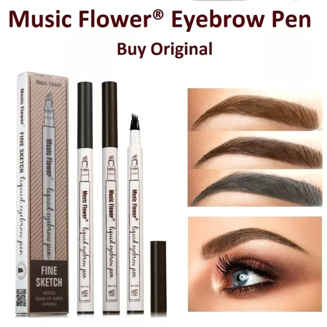 Music Flower Eyebrow Tattoo Pen Microblading Liquid Eye Brow Make Up Waterproof