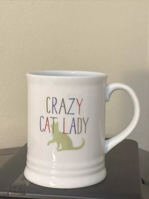 Fringe Studio Ceramic “Crazy Cat Lady” Mug New No Box