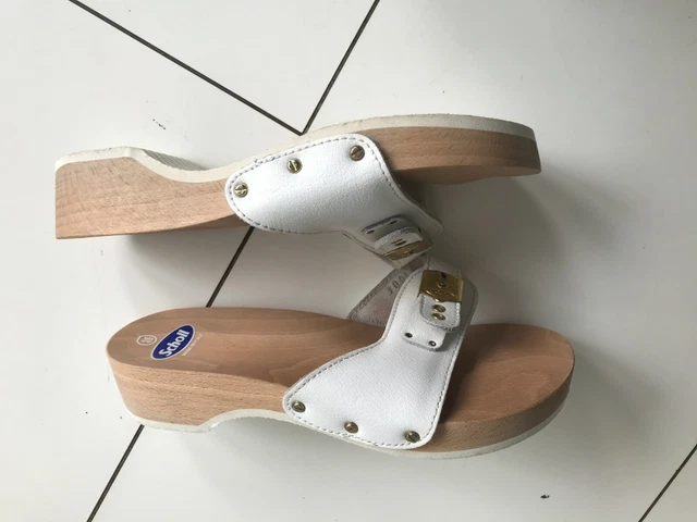 SCHOLL PESCURA EXERCISE Sandals Clogs White UK 6 39 34.00