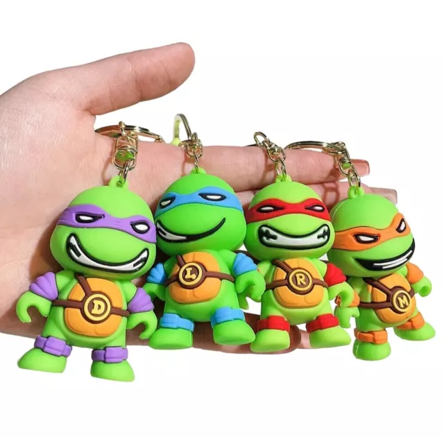 Keyring Teenage Mutant Turtles Ninja Keychain Key Fob Bag Charm UK Based