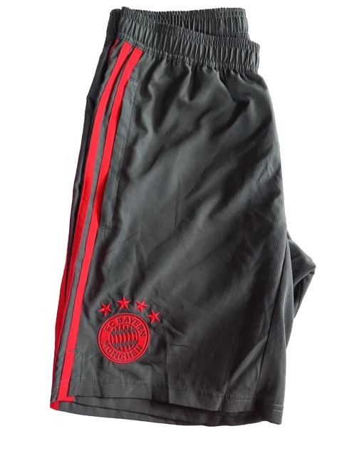 Adidas FC Bayern Munchen Grey and Red Training Shorts. Mens Size Small