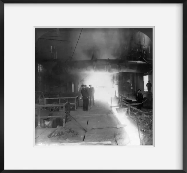 Photo: Steel Corporation, Molten Iron, Blast Furnace, Homestead, Pennsylvania, c