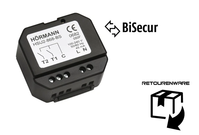 b-ware Hörmann HSU-2-868-BS transmisor de radio empotrado HSU 2 868 BiSecur transmisor de radio