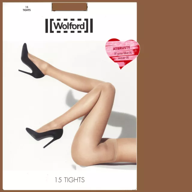 Wolford 15 Tights • XS • honey  ... transparente Strumpfhose, matte Optik