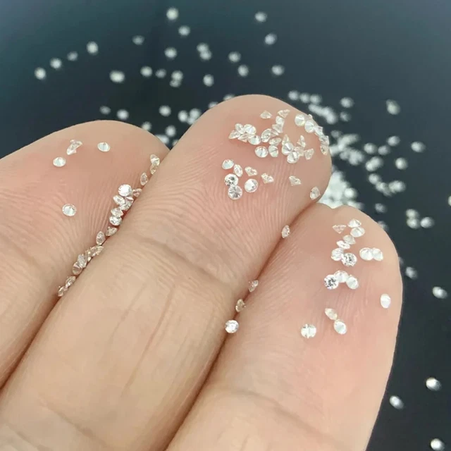 JK Cvd Diamant VS1/VS2 Clarté Coupe Ronde 5 CT 750 Pièces Labo Grown Lot 1.1 MM