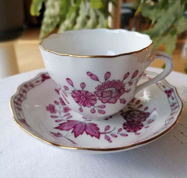 Kaffeetasse mit Unterer, Linderhof Hutschenreuther, Maria Theresia, Top Zustand