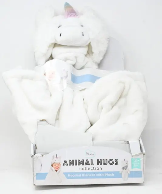 Little Miracles Plush Unicorn Animal Hugs Hooded Baby Blanket ONLY