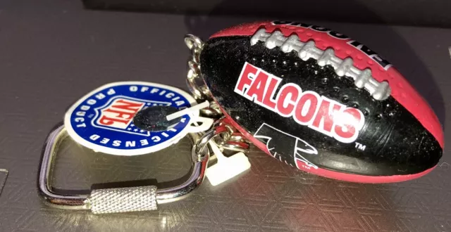 Atlanta Falcons￼￼￼￼ NFL￼ Lil Sports Brat Football 1999 Keychain NEW