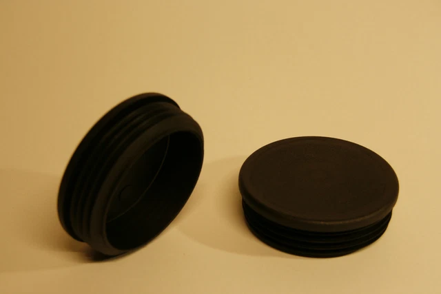 100 Embouts De Protection Noirs Pour Tube Carré 20x20 – Finitions Propres Et Pro
