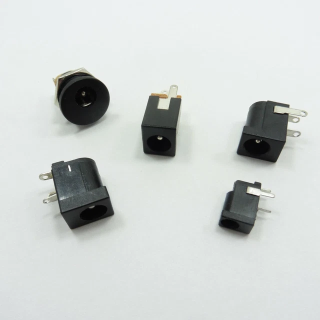 DC POWER SOCKET PCB Mount Barrel Different Types Jack Connector Plug £2