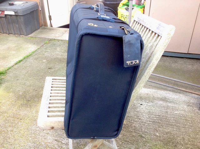 Tumi Blue Rolling Suitcase Luggage Travel Garment Bag Large Alpha 3