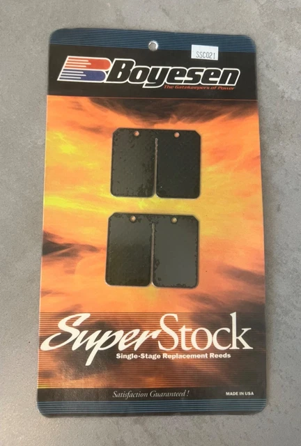 BOYESEN SUPER STOCK Carbon-Stage Replacement Reeds SSC021 RM125, 90-06 ...
