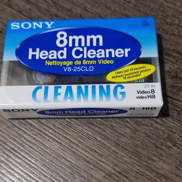 Cassette De Nettoyement SONY HI8 Video 8 V8-25CLD - Neuve Sous Blister