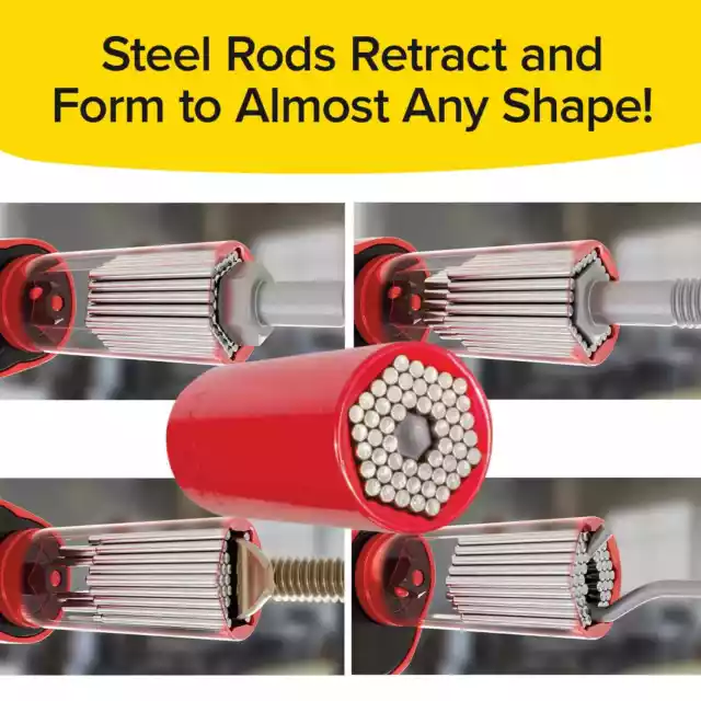 Red Dog Socket AS-SEEN-ON-TV w/ Bonus Drill Adapter Use with Most Socket 2