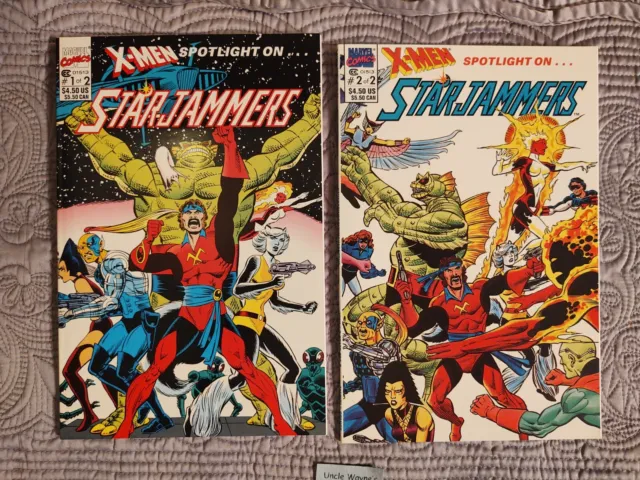 X-MEN Spotlight on STARJAMMERS  #1, #2 (1990) Marvel Comics *NM*