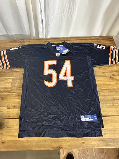 NWT Authentic Reebok Brian Urlacher Chicago Bears Jersey Size XL
