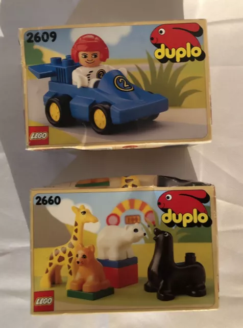 LOT DE 2 LEGO DUPLO 2660 Et  2609 En boîte d'origine scellée