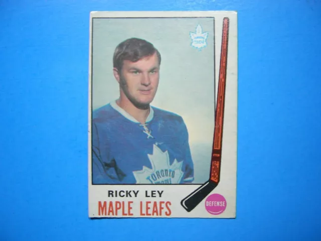 1969/70 O-Pee-Chee Nhl Hockey Card #183 Ricky Rick Ley Rookie Ex- Nice!! Opc