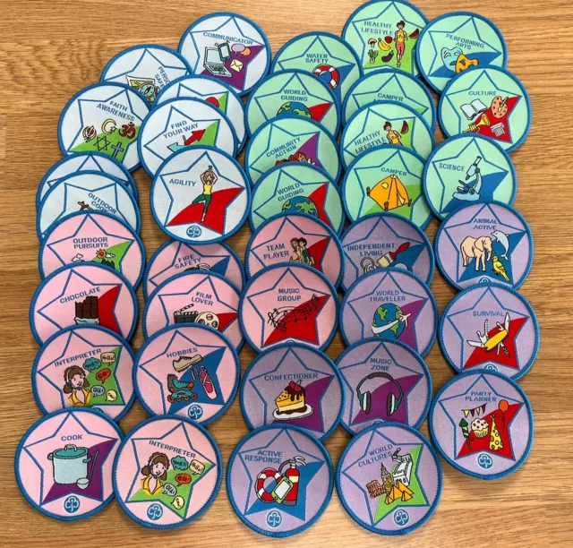 Girl Guide Interest Badges  X 38 All Different