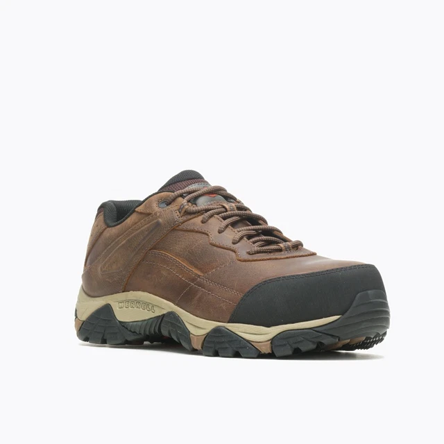 MERRELL WORK MEN'S Moab Adventure Carbon Fiber Toe Work Shoe Toffee ...