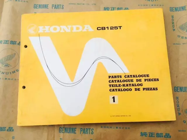 HONDA CB125T Lista de piezas de fábrica Catálogo Genuine Japan NOS