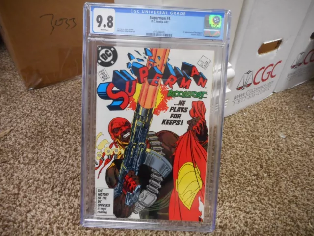 Superman The Man of Steel 1 cgc 9.8 DC 1991 WHITE pg GREAT cover NM MINT Jurgens