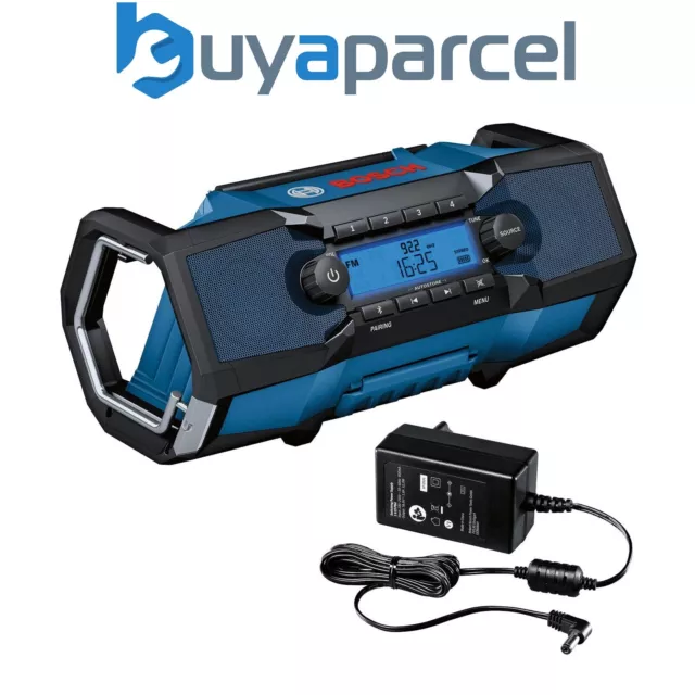 Bosch 18v GBP 18 V-2 C Bluetooth Radio Professional Jobsite Radio FM MP3 + Plug