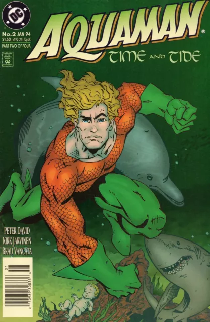 Aquaman: Time and Tide #2 Newsstand Cover (1993-1994) DC