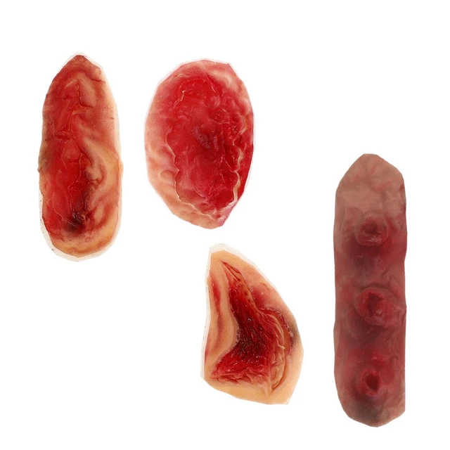 4 PIEZAS 3D Pegatinas para heridas terrible cicatriz imitación cuerpo pegatinas decorativas
