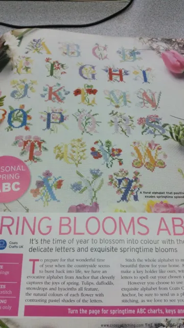 floral alphabet cross stitch chart    5-49