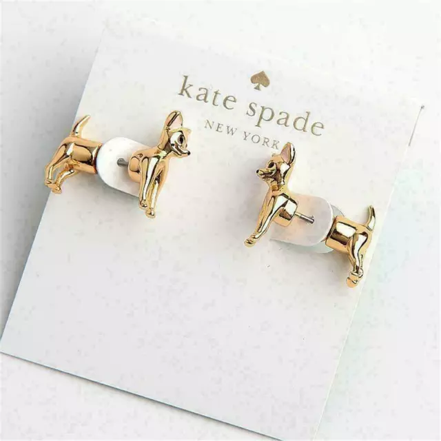 KATE SPADE NEW York Haute Stuff Chihuahua Ear jacket Earrings 27.99 PicClick UK