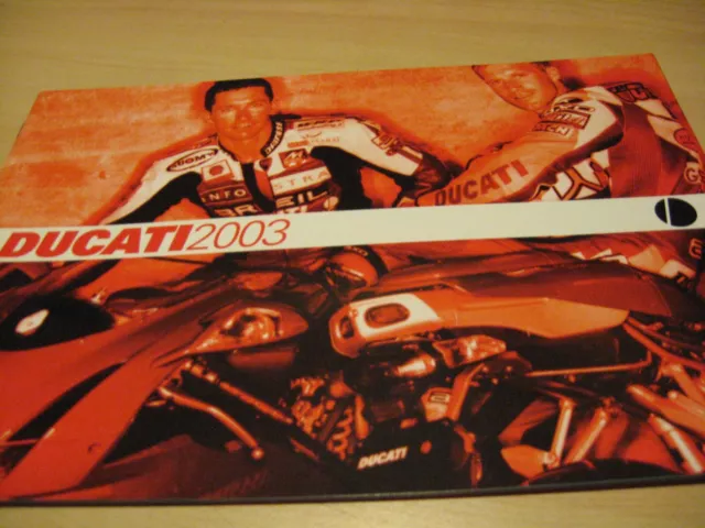 Ducati Range Motorcycle Sales Brochure 2003