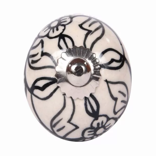 Floral Ceramic Knobs Door Pull Handles Kitchen Cupboard Cabinet Drawer