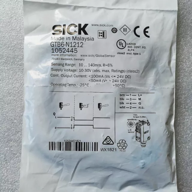 1pcs New sick brand new ones photoelectric sensor GTB6-N1212