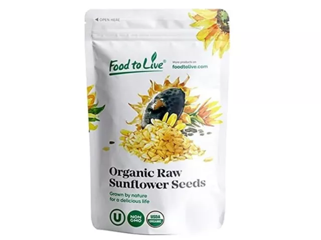 Organic Sprouted Sunflower Seeds — Non-GMO,Kosher,No Shell,Sirtfood – FoodToLive 3