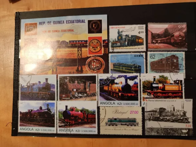 Eisenbahn schönes Lot Briefmarken 5