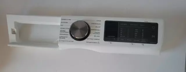 SAMSUNG Façade + carte électronique + bouton pour lave linge WD90N645OOM