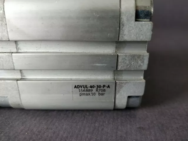 FESTO ADVUL-40-30-P-A double acting guided cylinder bore 40, stroke 30.