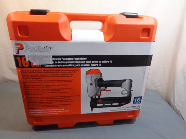 Paslode 16Ga Straight Pneumatic Finish Nail Gun ( New) Model # T250S-F16P