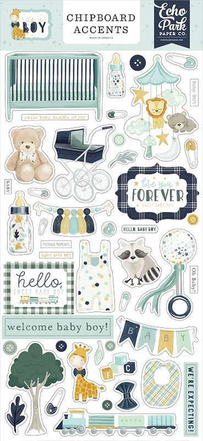 It's A Boy Chipboard 6""X13"" - Acentos 793888005464