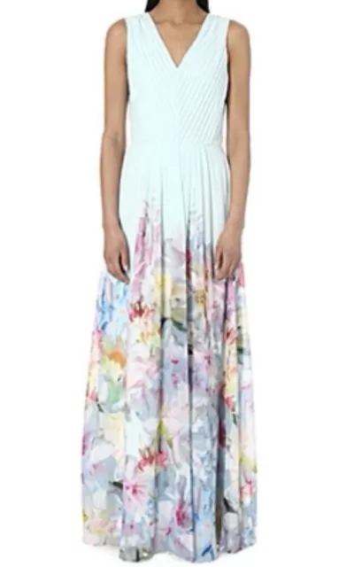 TED BAKER HANGING Gardens Florica Pleated Midi Dress Size 10 Ted Size 2 BNWT 199.99 PicClick UK